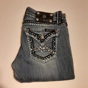 Miss Me Women's Embellished Skinny Jeans JE1052SR Size 27